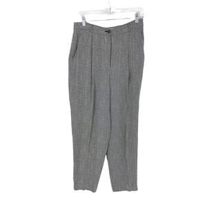 Giorgio Armani Pants Womens Size 14 Dress Pleated Black White Le Collezioni